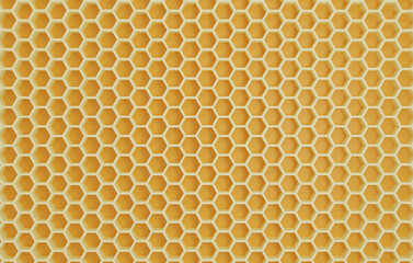 yellow honeycomb background, 3d rendering, 3d illustration