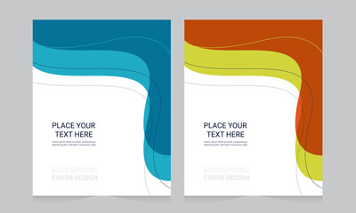 Fototapeta premium Cover design for annual report and business catalog, magazine, flyer or booklet. Brochure template layout. A4 cover vector EPS-10