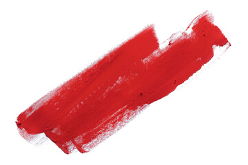red brush isolated on a white background