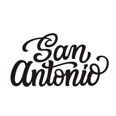 Naklejka premium San antonio. Hand lettering text. Vector typography for t shirts, posters, cards