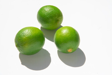 Image of lime fruit isolated on white background