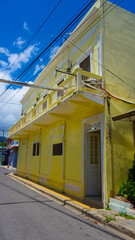 Buildings in the center of Puerto Plata, Dominican Republic