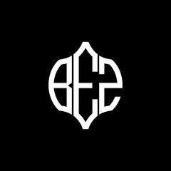 BEZ letter logo. BEZ best black background vector image. BEZ Monogram logo design for entrepreneur and business. - obrazy, fototapety, plakaty
