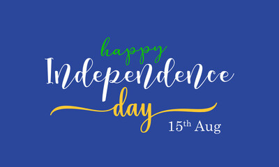 independence Day 15th August. Indian Patriotism holiday template for banner, card, poster, background.