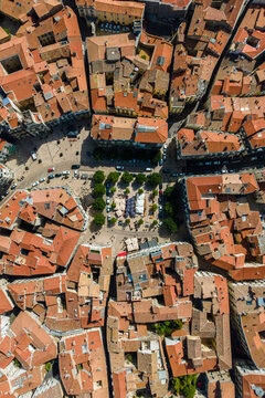 Aerial view of Beziers old town, Herault, France.