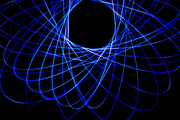 Spirograph patterns of light. Background.