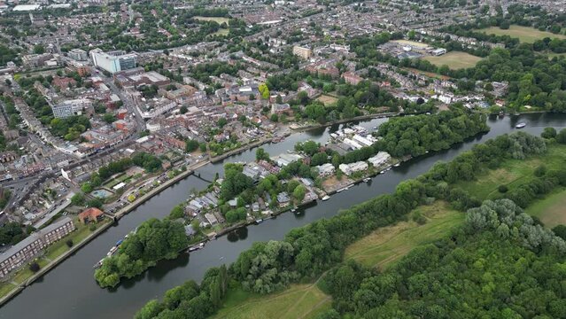 Eel Pie Island is an 8.935-acre island in the River Thames at Twickenham in the London Borough of Richmond upon Thames