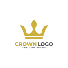 Obraz premium Crown simple flat logo design