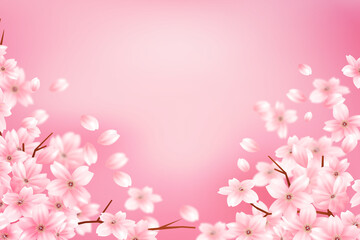 Fototapeta na wymiar Cherry Blossom Background - 7