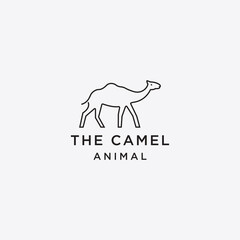 Camel logo icon design template vector illustration