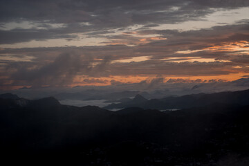 Fototapeta premium Senset / Sunrise in Rio de Janeiro Brasil