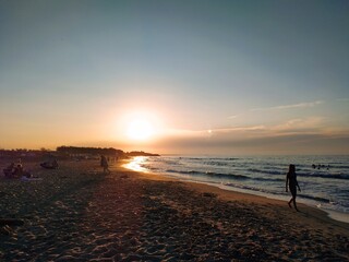 Fototapeta premium sunset at the beach
