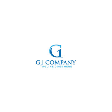 G1 Initial Logo Sign Design