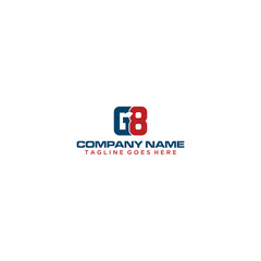 Fototapeta na wymiar Gr8 Initial Logo Sign Design .