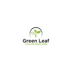 G Initial in Leaf Logo Sign Design