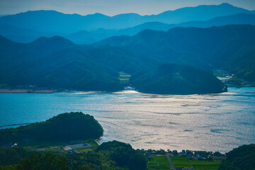京都府舞鶴市　五老スカイタワーから見た舞鶴湾