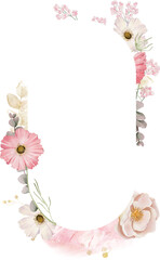 romantic peony bouquet natural frame loral blossom pink blush rose ramaonce wedding valentine vintage country wreath