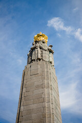 Statue sur le Mont des Arts à Bruxelles