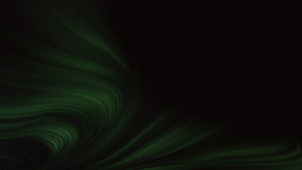 Abstracts Flow Black Green Fiber Background
