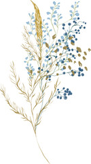 modern wildflower floral composition lose foliage countryside meadow flower bouquet decoration