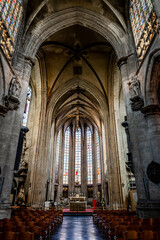 Fototapeta na wymiar église notre-dame des victoires au sablon à Bruxelles