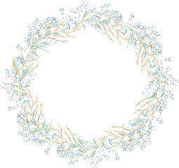 modern wildflower floral composition lose foliage countryside meadow flower romantic wreath modern wedding