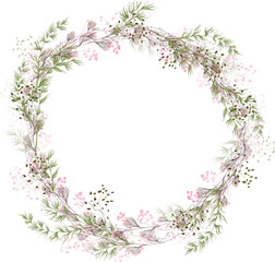 modern wildflower floral composition lose foliage countryside meadow flower romantic wreath modern wedding