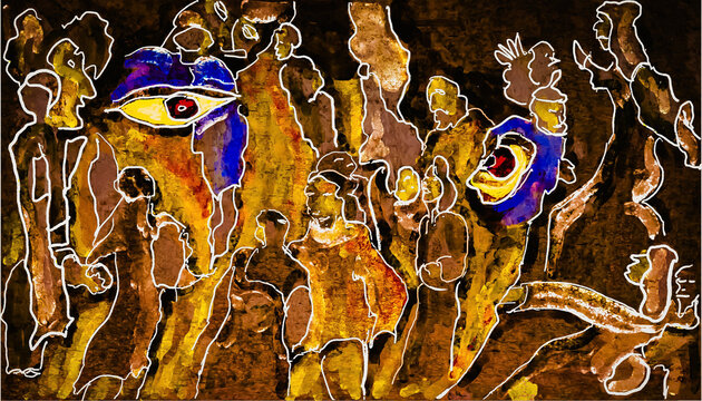 Detail eines Mosaikes