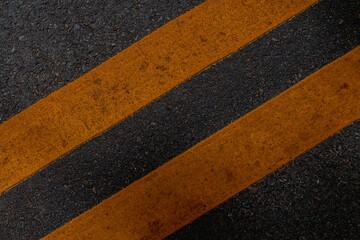 Asphalt texture background yellow line road surfaces