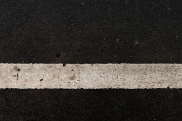 Asphalt texture background White line road surfaces