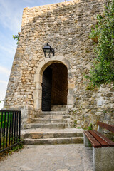 Fototapeta na wymiar Gate to the Old Town of Ulcinj in Montenegro