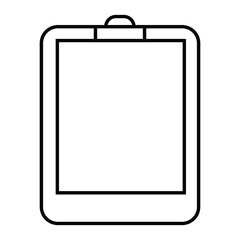 Document icon outline and linear vector