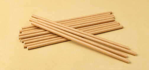 Brown Paper Drink Straws