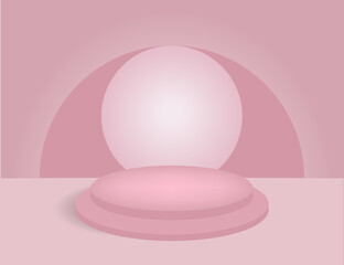 Abstract scene background. Cylinder podium background. Product presentation, mock up, show cosmetic product, Podium, stage pedestal or platform