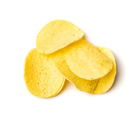 Potato Chips Isolated