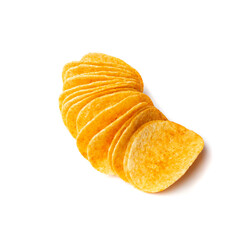 Potato Chips Isolated