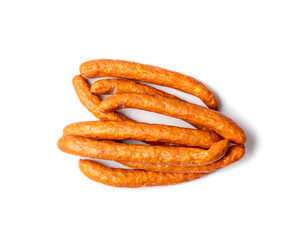 Smoked sausage isolated