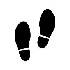 Step, shoe print icon