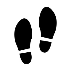 Step, shoe print icon