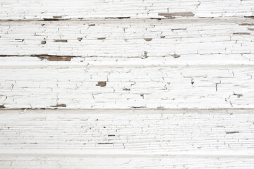 Painted White Wooden Rustic Plank Background