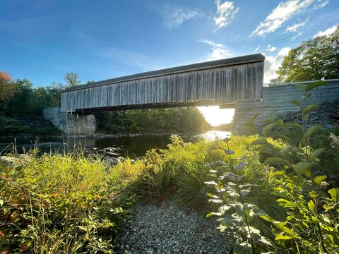 Covered Bridge In Maine