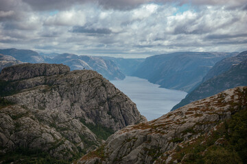 Fototapeta na wymiar landscape with clouds Stavanger