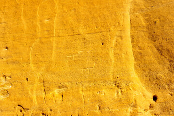 Ancient rock engravings, in Timna desert park