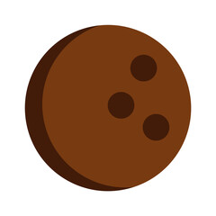 Coconut Exotic Nut. Vector illustration