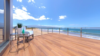 木製バルコニー