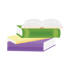 academic books stack