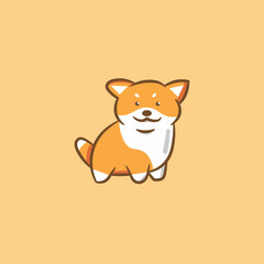 cute dog illustration 