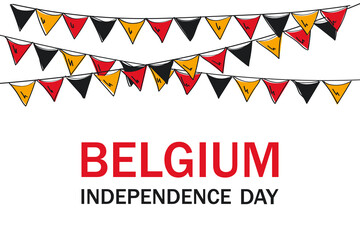 Belgium flag. Independence day concept.