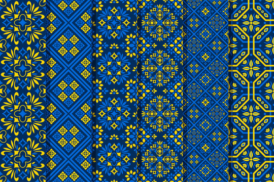 Seamless patterns set