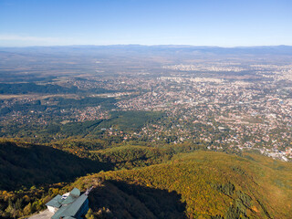 Aerial view of Vitosha Mountain at Kopititoto area, Bulgaria